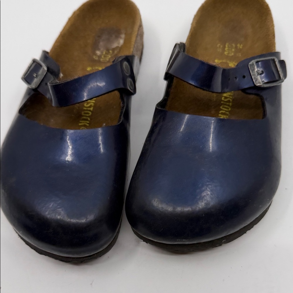 Birkenstock Kids Boston Clogs in Navy - Picture 2 of 6